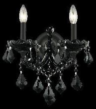 Elegant 2800W2B/SS - Maria Theresa 2 light Black Wall Sconce