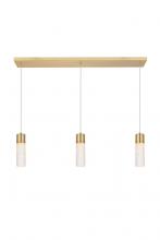 Elegant 5200D36G - Constellation 3 Light Gold LED Pendant