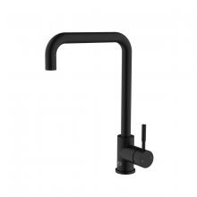 Elegant FAK-308MBK - Levi Single Handle Pull Down Sprayer Kitchen Faucet in Matte Black
