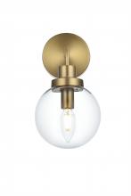 Elegant LD7031W8SG - Hanson 6 inch Wall Sconce in Satin Gold