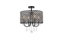 Elegant LD710F17BK - Elise 17 inch flush mount in black