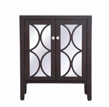 Elegant MF82034DT - 28 inch mirrored cabinet in Dark Walnut