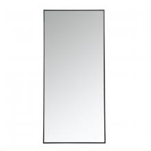 Elegant MR43060BK - Metal Frame Rectangle Mirror 30 Inch in Black