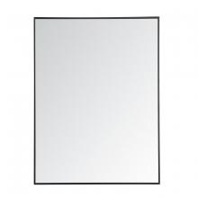 Elegant MR43648BK - Metal Frame Rectangle Mirror 36 Inch in Black