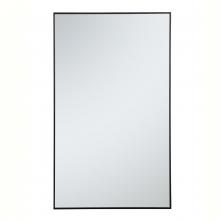 Elegant MR43660BK - Metal Frame Rectangle Mirror 36 Inch in Black