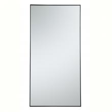 Elegant MR43672BK - Metal Frame Rectangle Mirror 36 Inch in Black