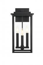 Elegant OD501W18BK - Kaysen 9 inch Outdoor Wall Sconce in Black