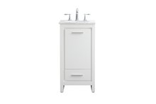 Elegant VF12818WH - 18 in. Single Bathroom Vanity set in white