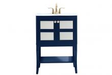 Elegant VF2101MRBL - 24 Inch Bathroom Vanity in Blue