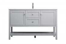 Elegant VF22254GR - 54 Inch Single Bathroom Vanity in Grey