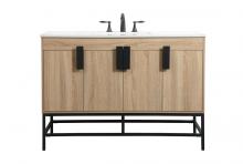 Elegant VF48848MW - 48 Inch Single Bathroom Vanity in Mango Wood