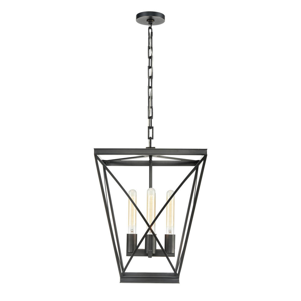 Lattice Urban Bronze 4 Lights Pendant