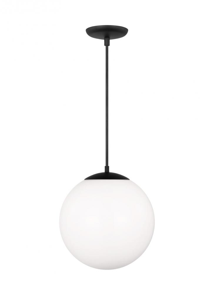 Extra Large One Light Pendant with White Glass