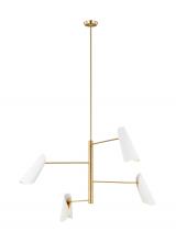 Visual Comfort & Co. Studio Collection AEC1024BBSMWT - Four Light Chandelier