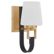 Quorum 535-1-80 - HIDALGO 1 LIGHT WALL MOUNT - AGED BRASS