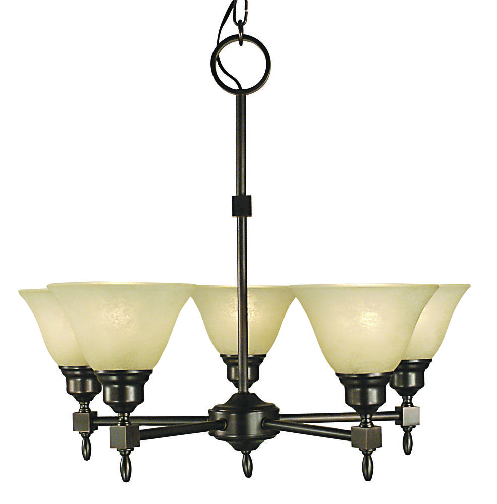 5-Light Mahogany Bronze Taylor Dining Chandelier