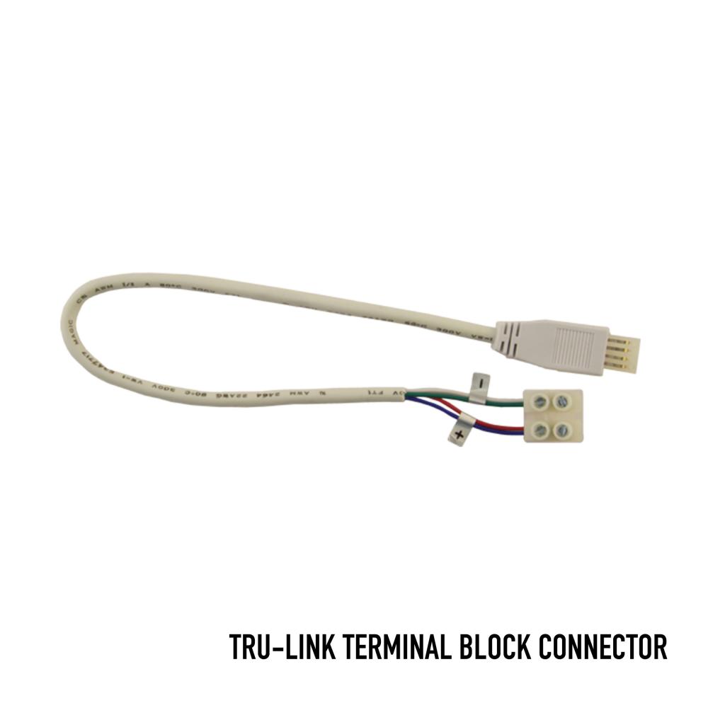 TRU-LINK Terminal Block Connector - 12 in. - White