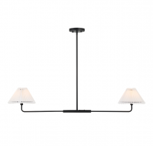 Savoy House Meridian M100122MBK - 2-Light Linear Chandelier in Matte Black