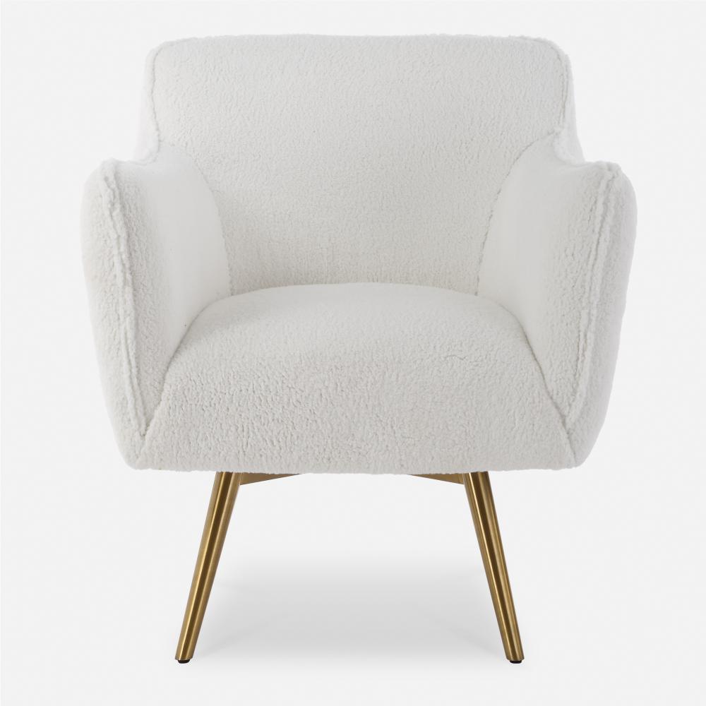 Oasis White Swivel Chair