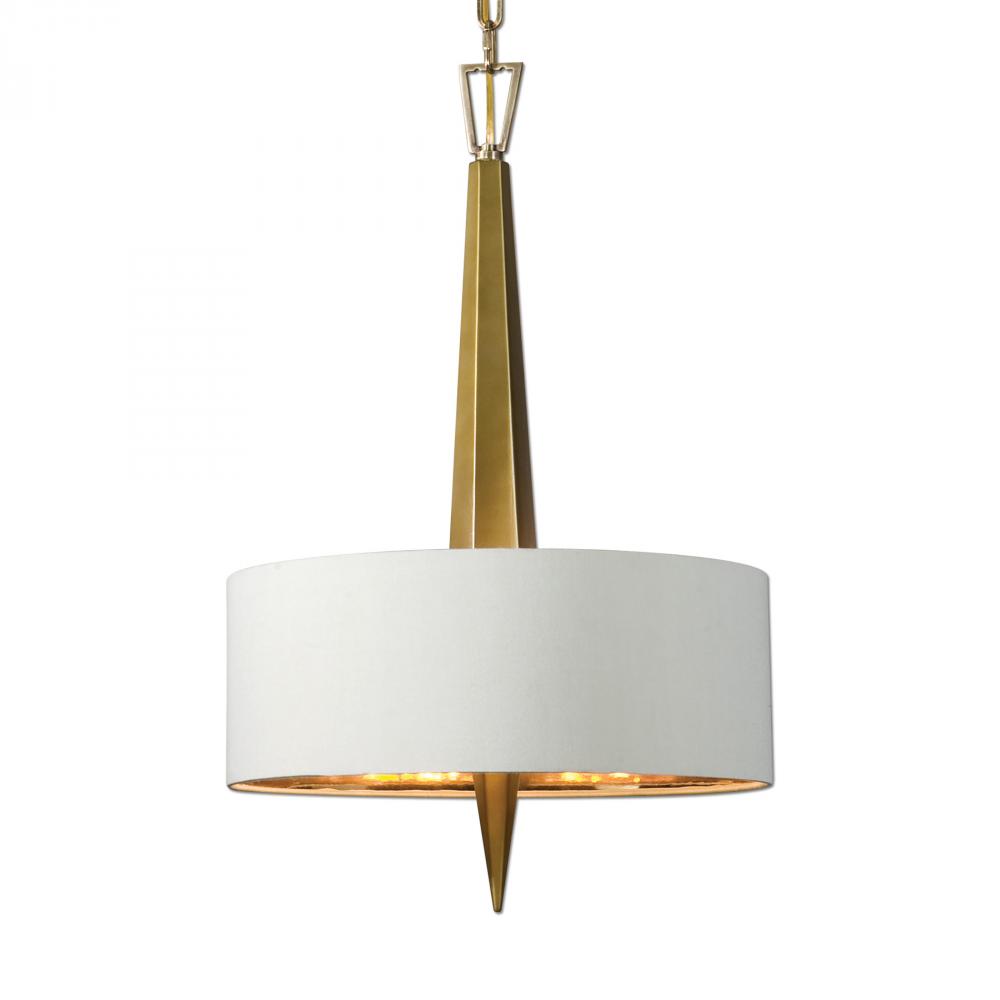 Uttermost Obeliska 3 Light Gold Chandelier