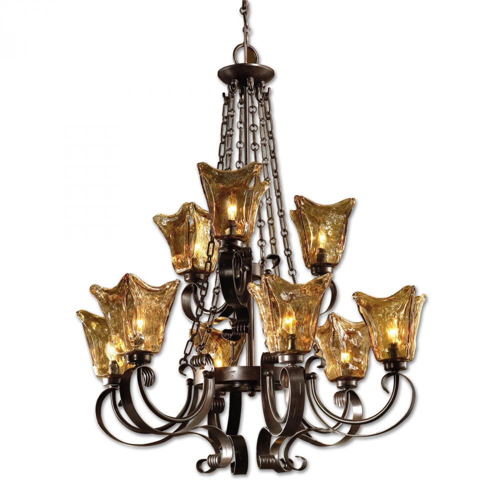 Uttermost Vetraio 9lt Oil Rubbed Bronze Chandelier