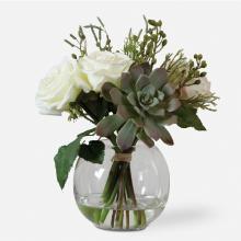 Uttermost 60182 - Uttermost Belmonte Floral Bouquet & Vase