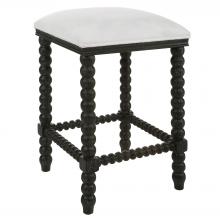 Uttermost 23684 - Uttermost Pryce Black Backless Counter Stool