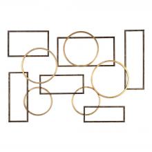 Uttermost 04062 - Elias Bronze And Gold Wall Art