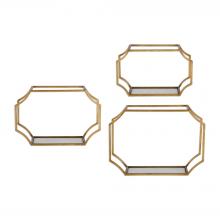 Uttermost 04048 - Uttermost Lindee Gold Wall Shelves S/3