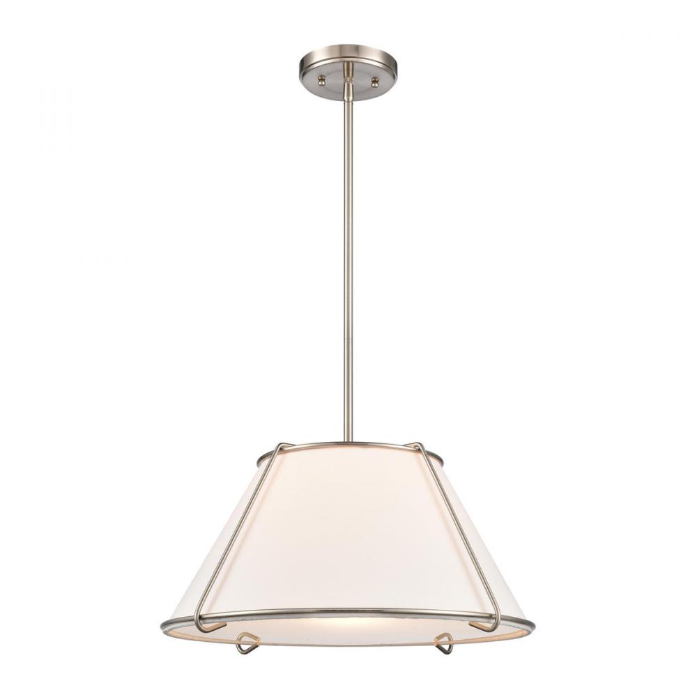 Regalia 18'' Wide 1-Light Pendant - Satin Nickel