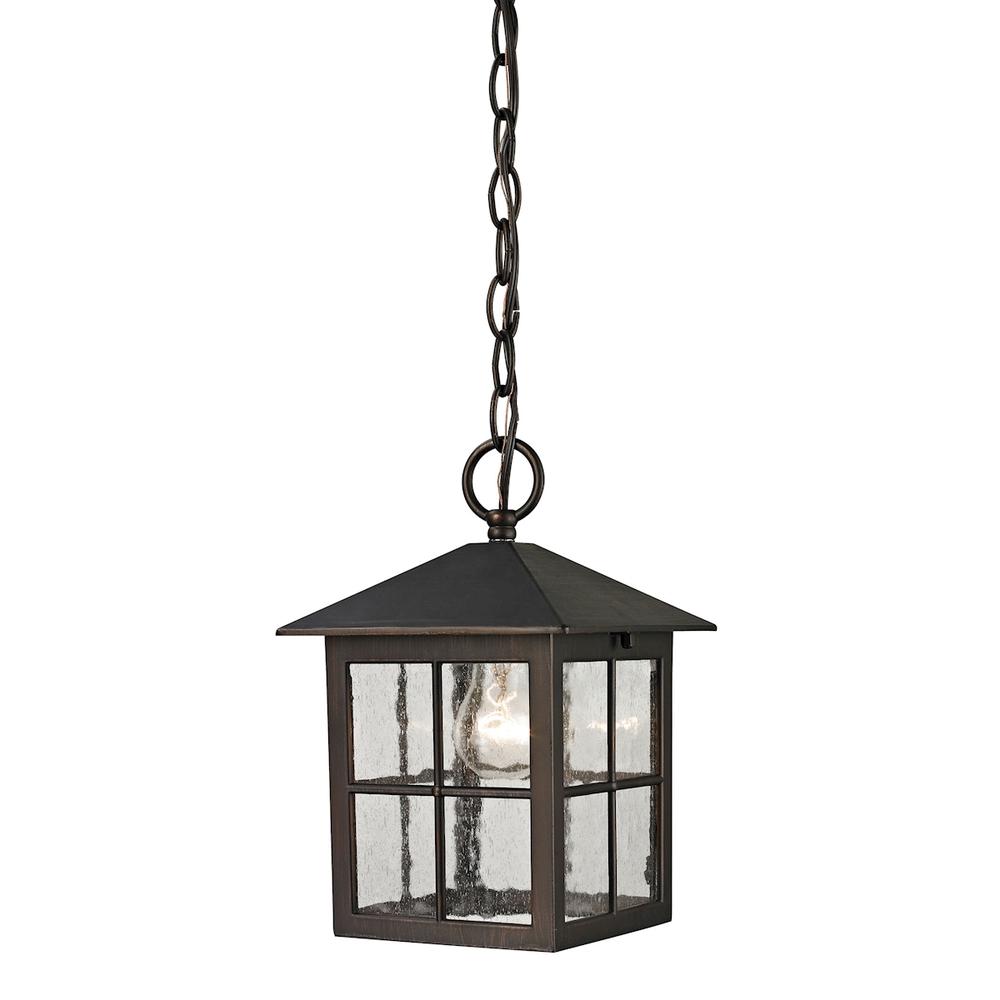 Thomas - Shaker Heights 7'' Wide 1-Light Outdoor Pendant - Hazelnut Bronze