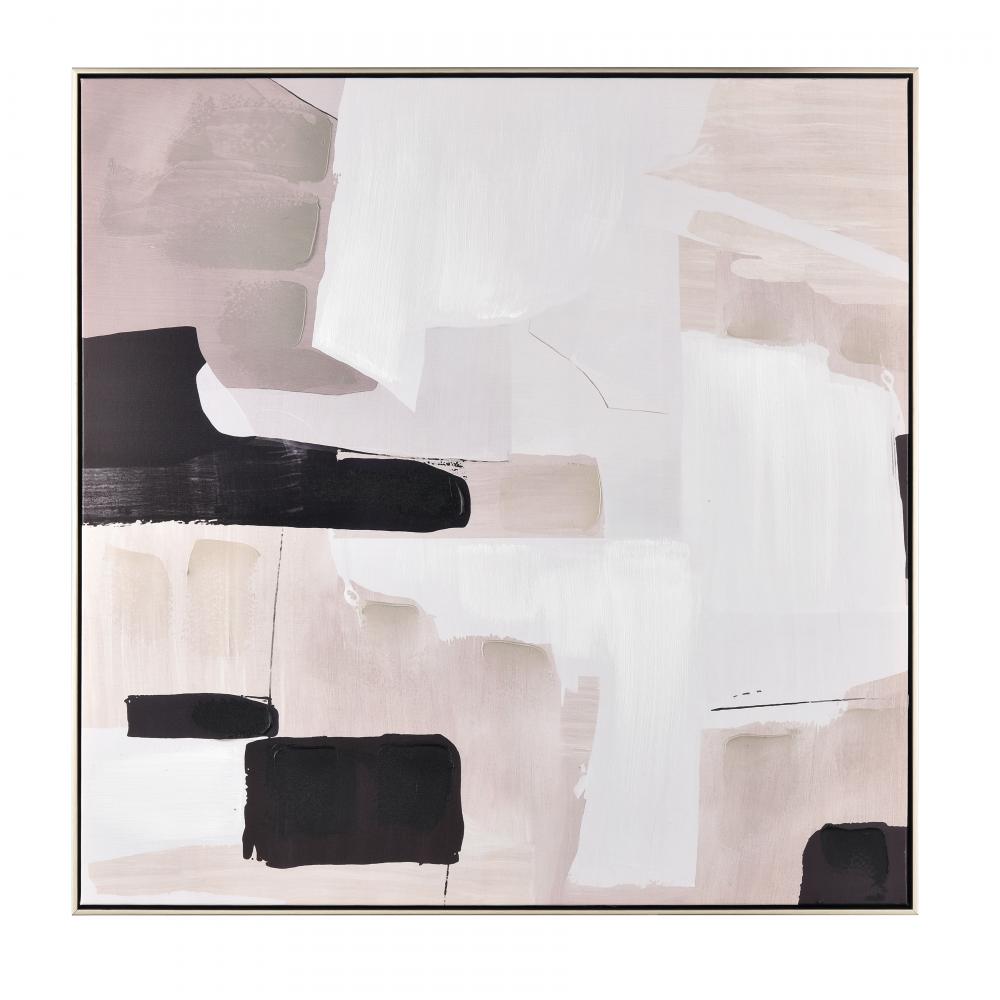 Blanc II Abstract Framed Wall Art