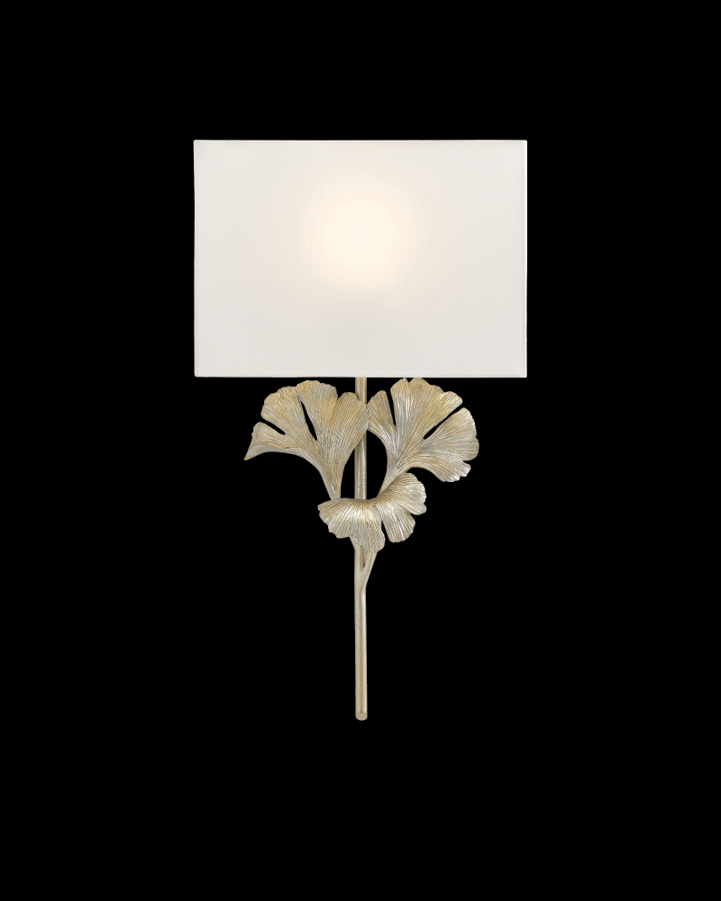 Gingko Silver Wall Sconce