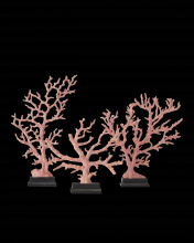 Currey 1200-0436 - Large Red Coral Branches Set of 3