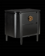 Currey 3000-0098 - Briallen Black Nightstand