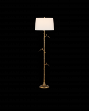 Currey 8000-0150 - Piaf Brass Floor Lamp