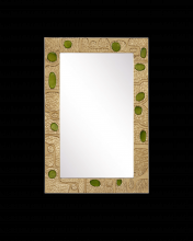 Currey 1000-0157 - Beau Monde Gold & Green Mirror