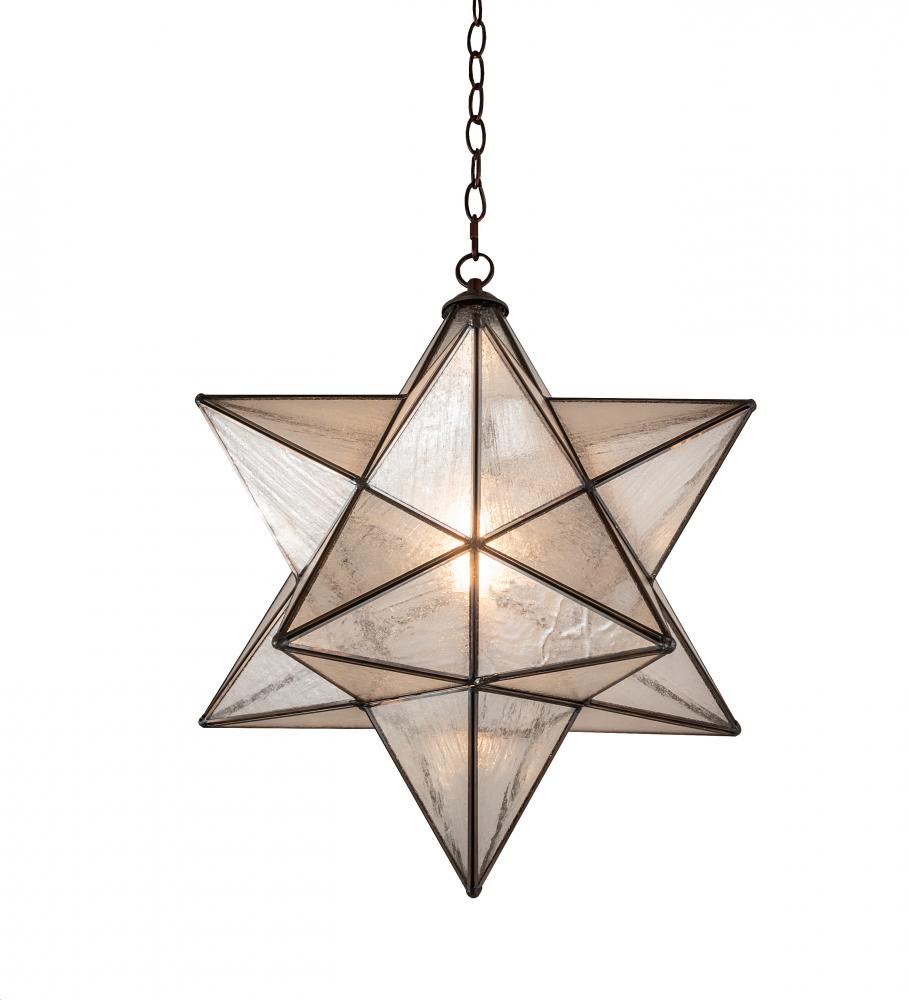 18" Wide Moravian Star Pendant