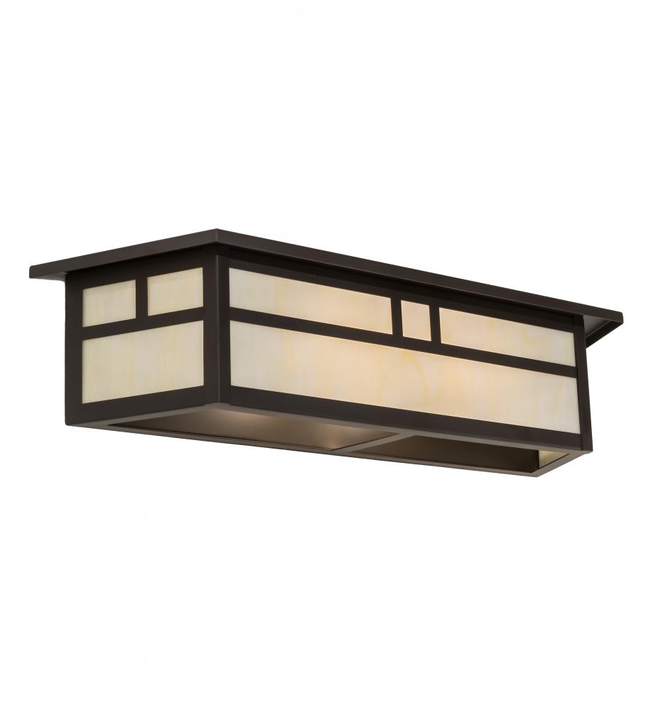 28" Wide Hyde Park Double Bar Mission Vanity Light