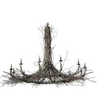 Meyda White 124549 - 132" Wide Twigs 12 Light Chandelier