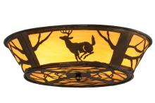 Meyda White 145717 - 22.5"W Deer on the Loose Flushmount