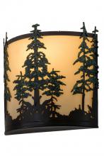 Meyda White 173383 - 12"W Tall Pines Wall Sconce