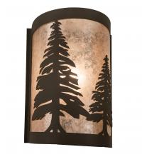 Meyda White 200796 - 8" Wide Tall Pines Left Wall Sconce