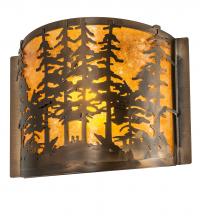 Meyda White 214575 - 12" Wide Tall Pines Wall Sconce