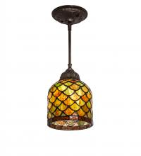 Meyda White 245421 - 6" Wide Acorn Mini Pendant